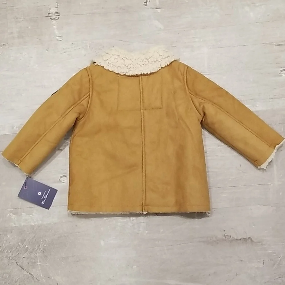 💕BEN SHERMAN💕 Textured Faux Fur Field Jacket 12M